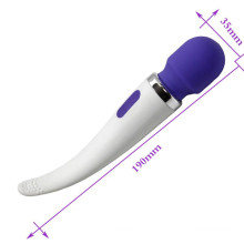 Jouet sexuel femelle de vibrateur de gode rechargeable d&#39;USB (IJ-DV0014)